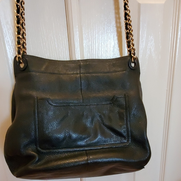 Ladies black leather Tory Burch shoulder handbag - Picture 5 of 5